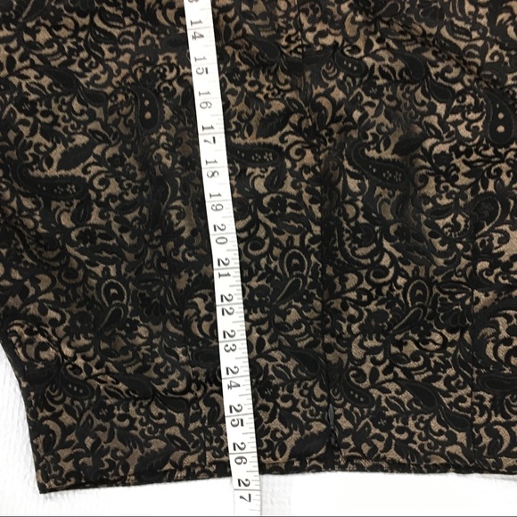 🎈Worthington Gold and Black Brocade Pencil Skirt - Picture 6 of 6
